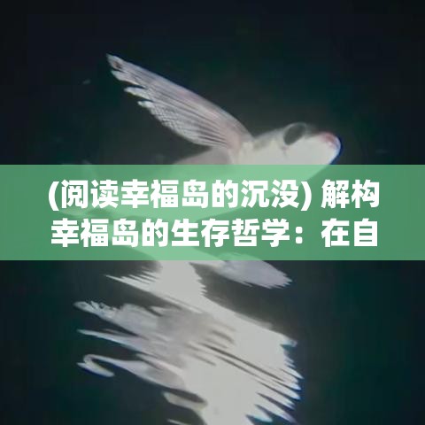 (阅读幸福岛的沉没) 解构幸福岛的生存哲学：在自给自足中寻找深刻的人生意义与简约生活之美